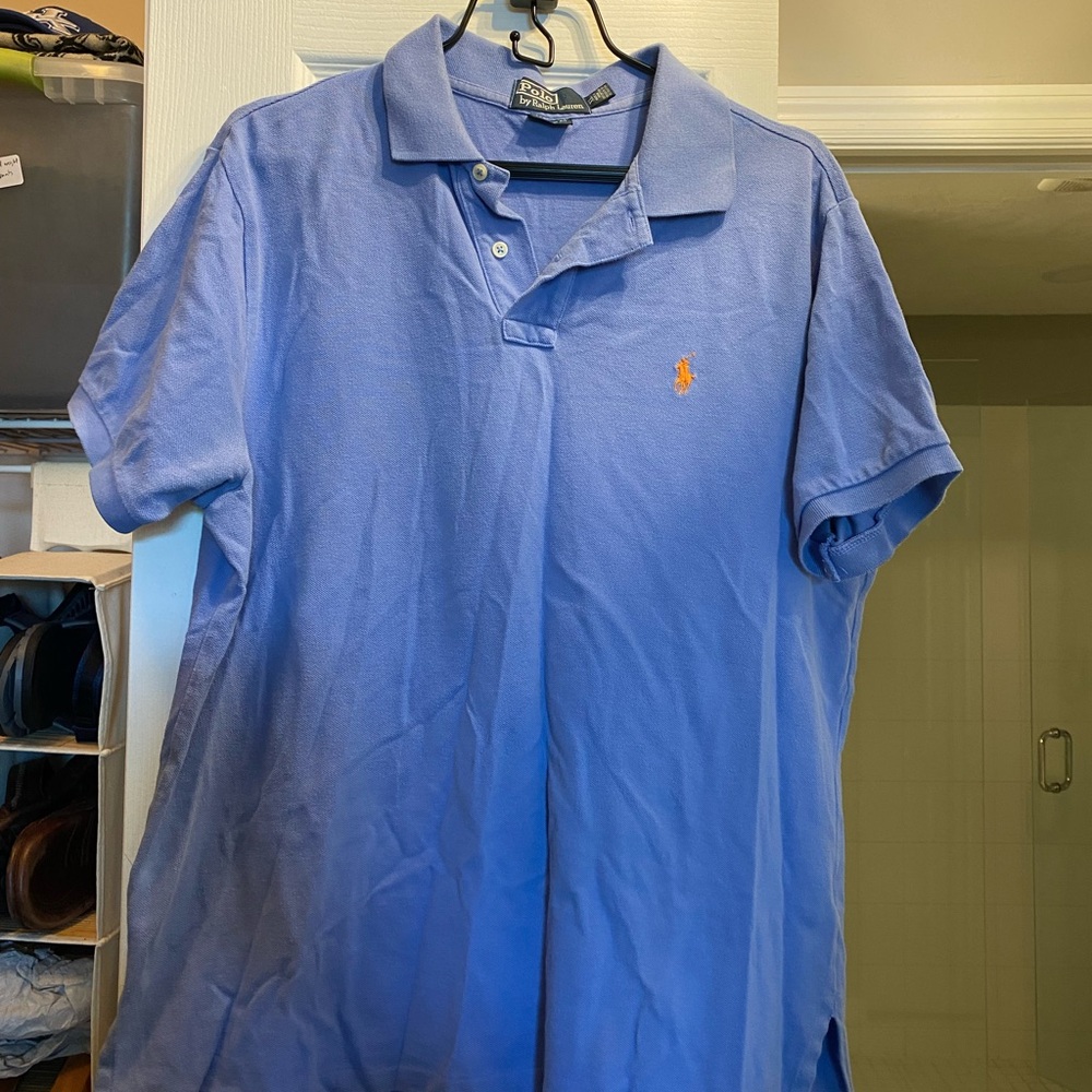 Ralph Lauren Men's Light Blue Polo Shirt